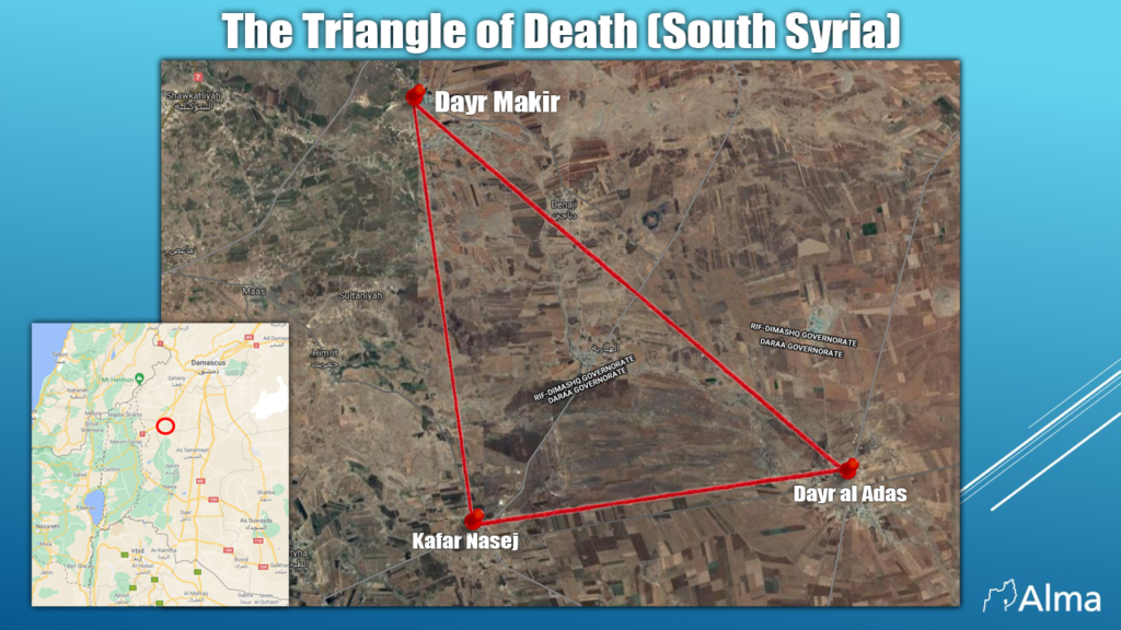 The Triangle of Death map