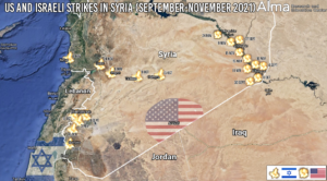 map of Israel and USA War Between Wars
