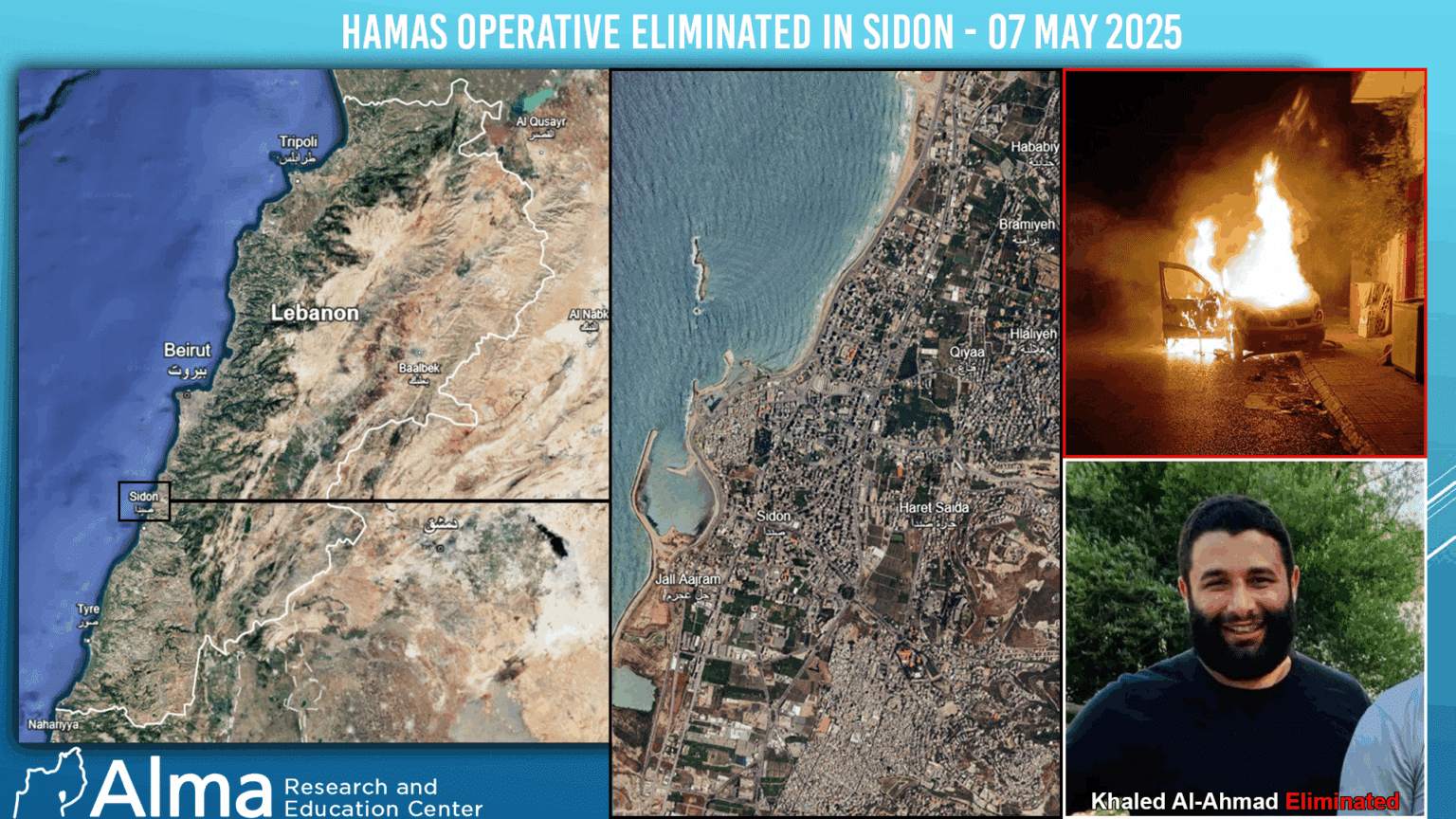 Hamas Operative Eliminated in Sidon - 07 May 2025 - Alma Research and ...