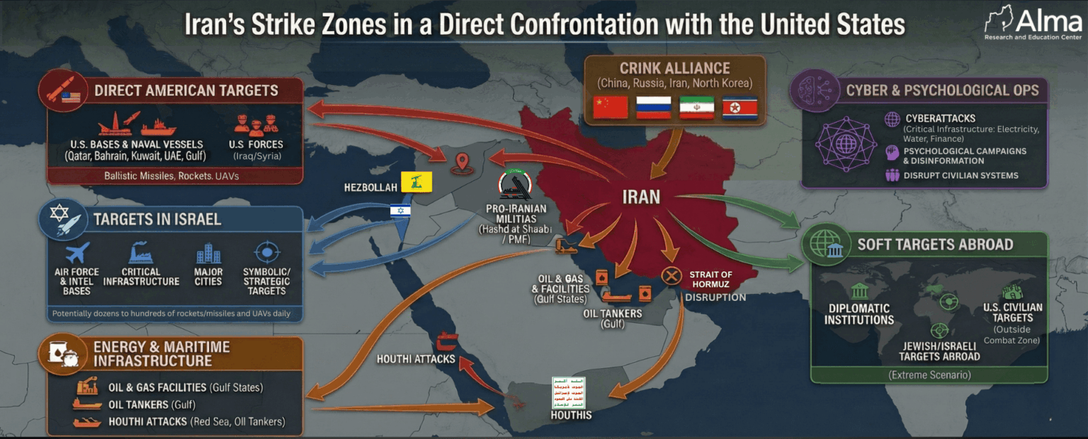 Strike Map Iran’s Strike Zones in a Direct Confrontation with the United States ...