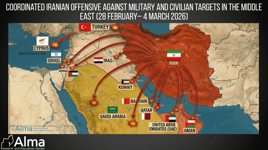 Daily Update – March 4, 2026: Iranian Attacks in the Middle East (Day 5 of  the War) - Alma Research and Education Center